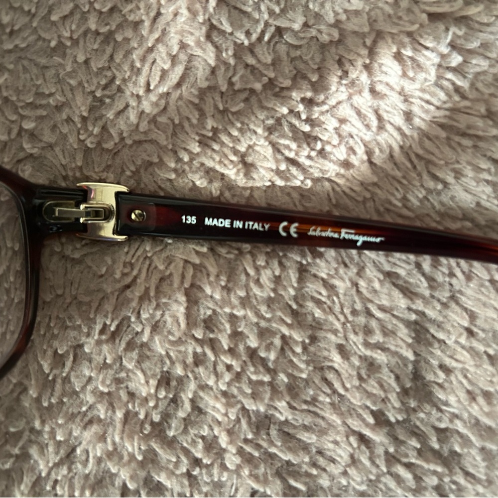 Salvatore Ferragamo Brown Glasses Modern Design